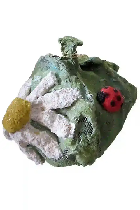 Handmade pomegranate sculpture, symbol of luck, unique design, custom-made